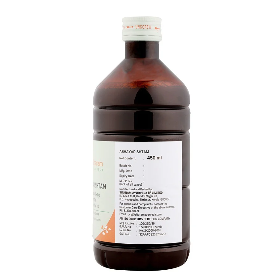 ABHAYARISHTAM 450 ML - Image 4
