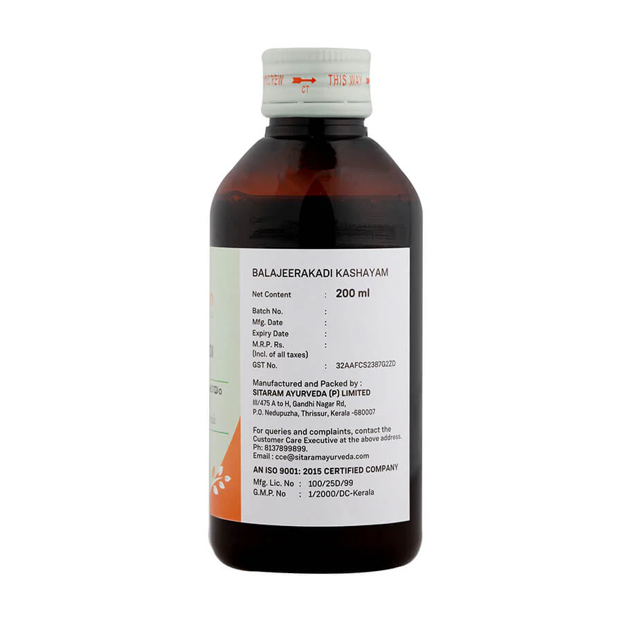 BALAJEERAKADI KASHAYAM 200 ML - Image 3