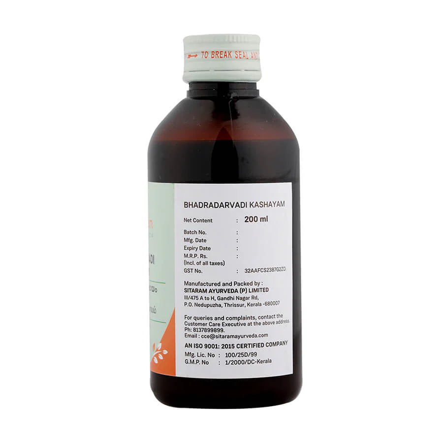 BHADRADARVADI KASHAYAM 200 ML - Image 2