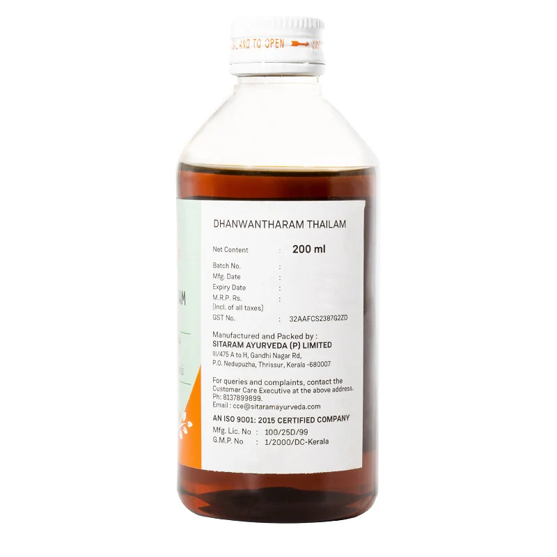 DHANWANTHARAM THAILAM 200 ML - Image 3