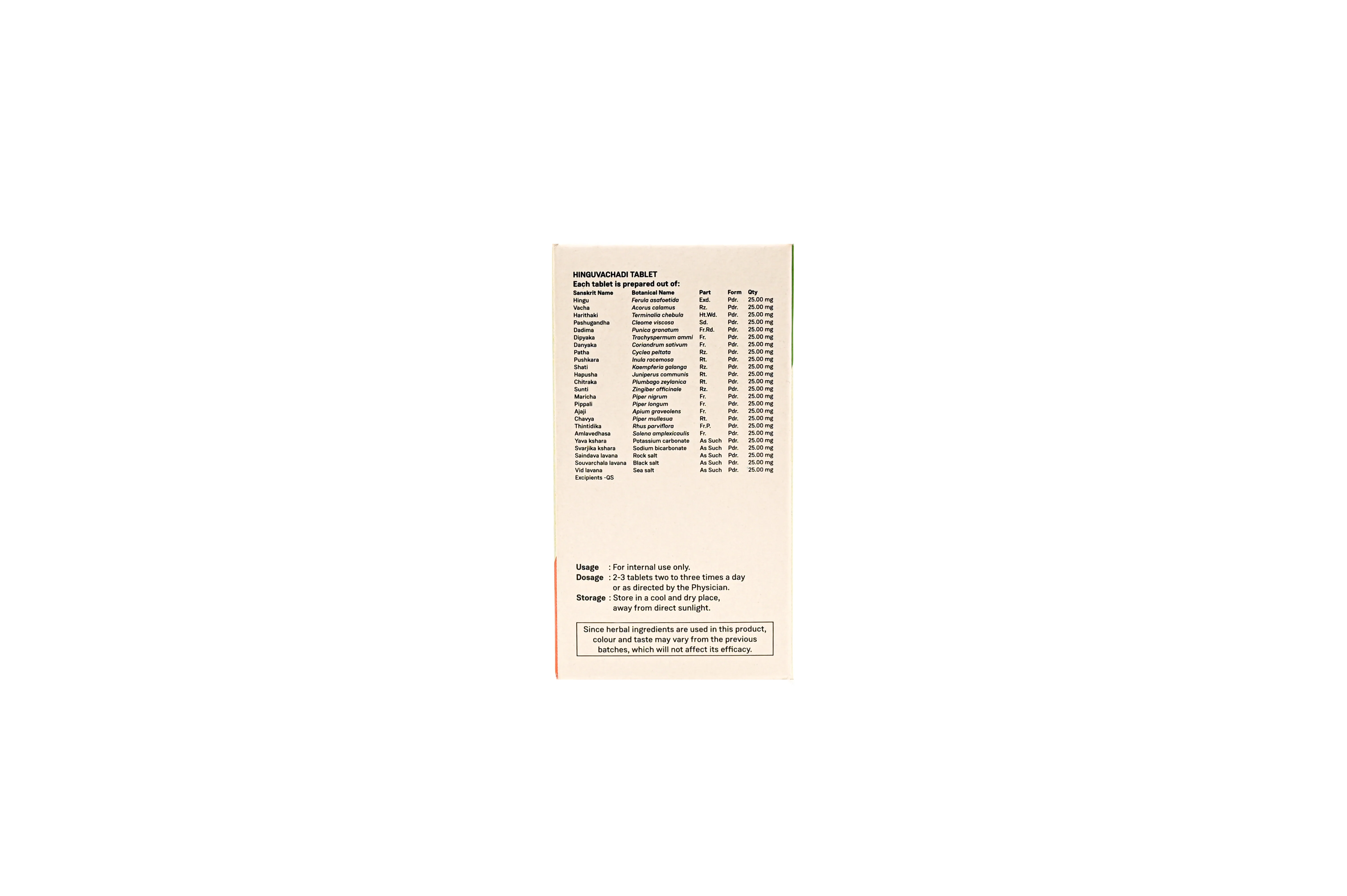 HINGUVACHADI TABLET 60 NOS - Image 3