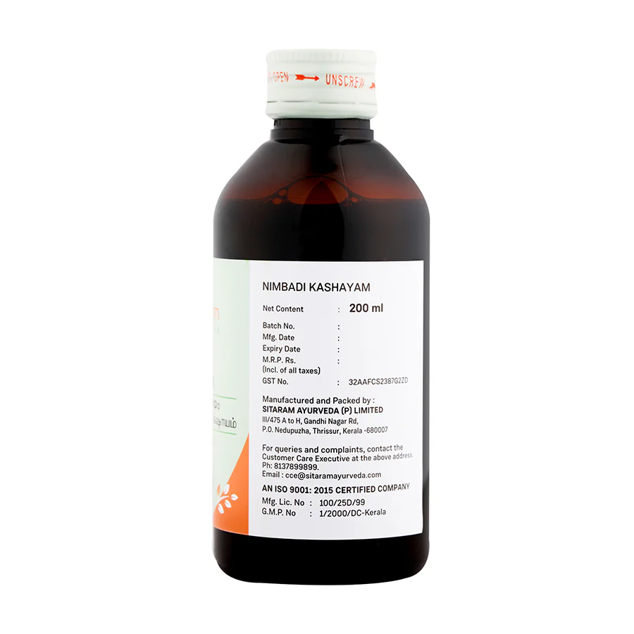 NIMBADI KASHAYAM 200 ML - Image 3