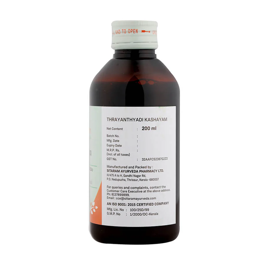TRAYANTYADI KASHAYAM 200 ML - Image 2