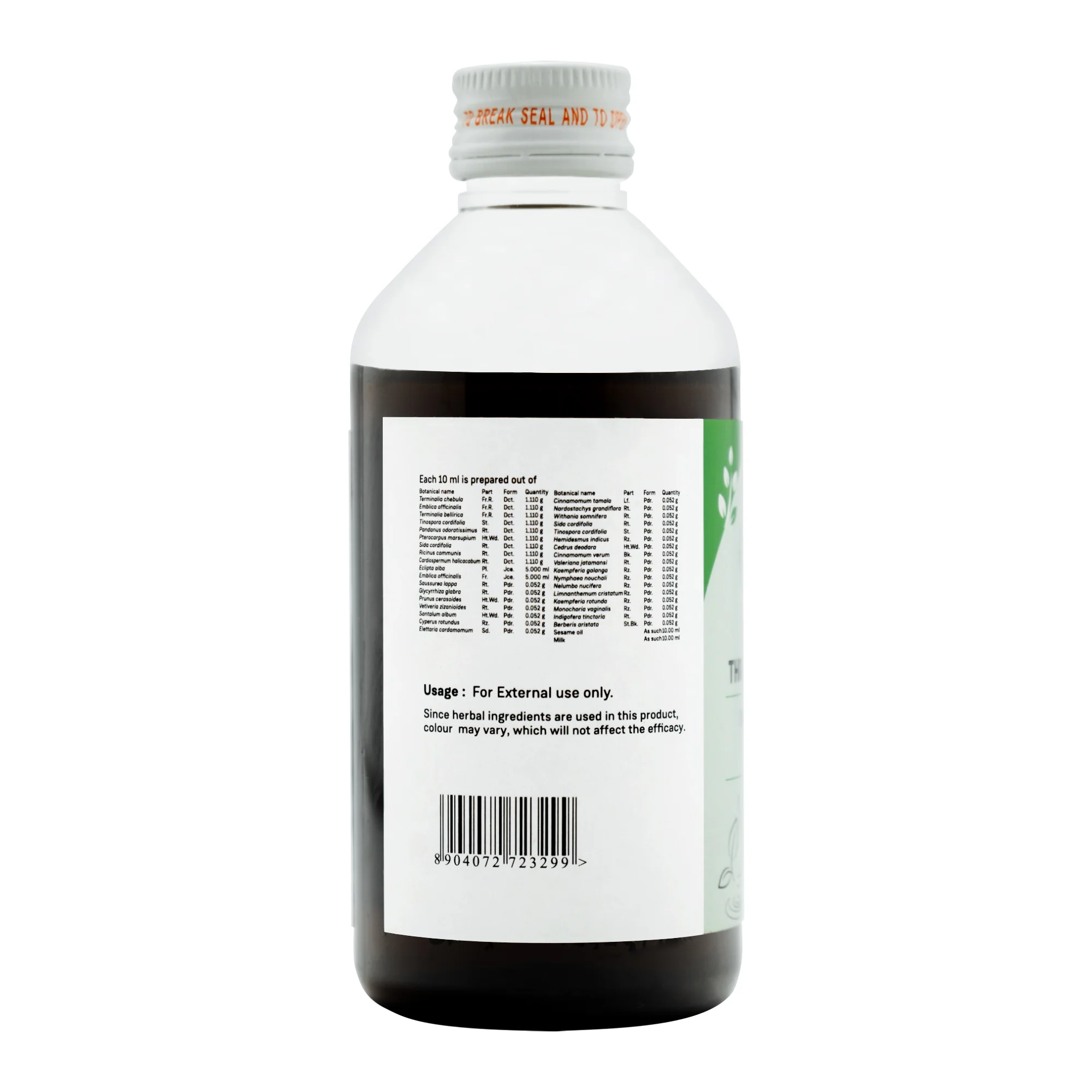 TRIPHALADI THAILAM 200 ML - Image 4