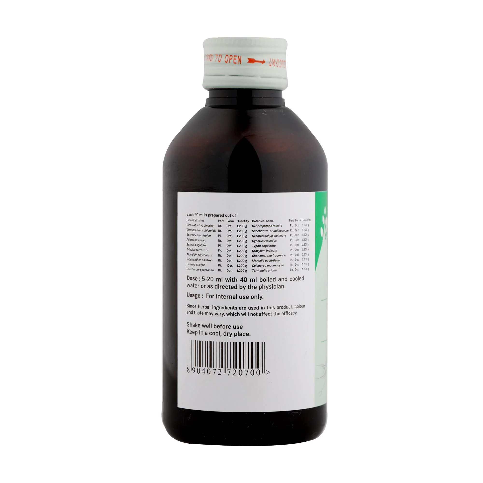 VEERATHARADI KASHAYAM 200 ML - Image 3
